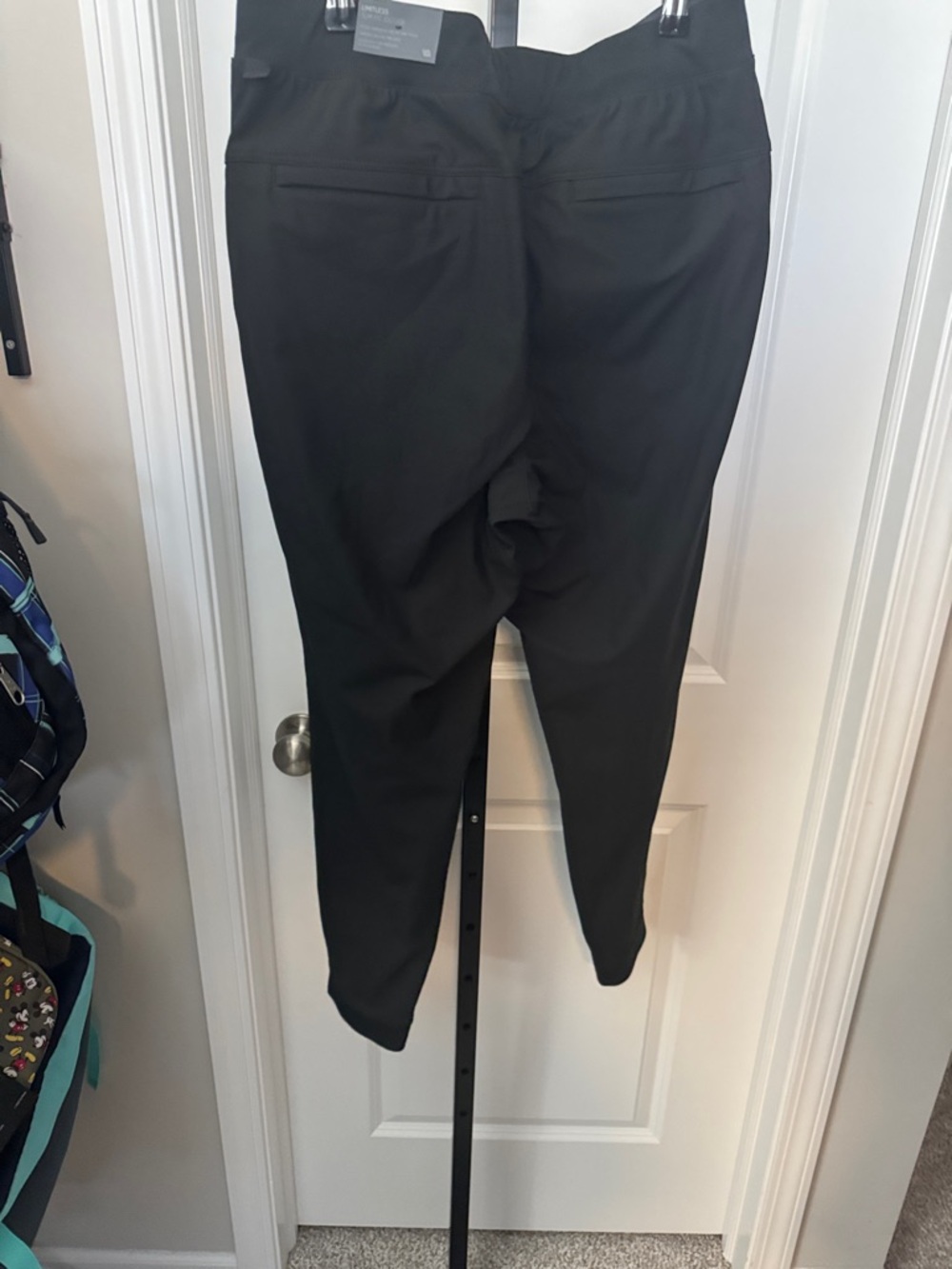 Men's Black Performance Jogger Pants with Drawcord - Picture 5 of 6